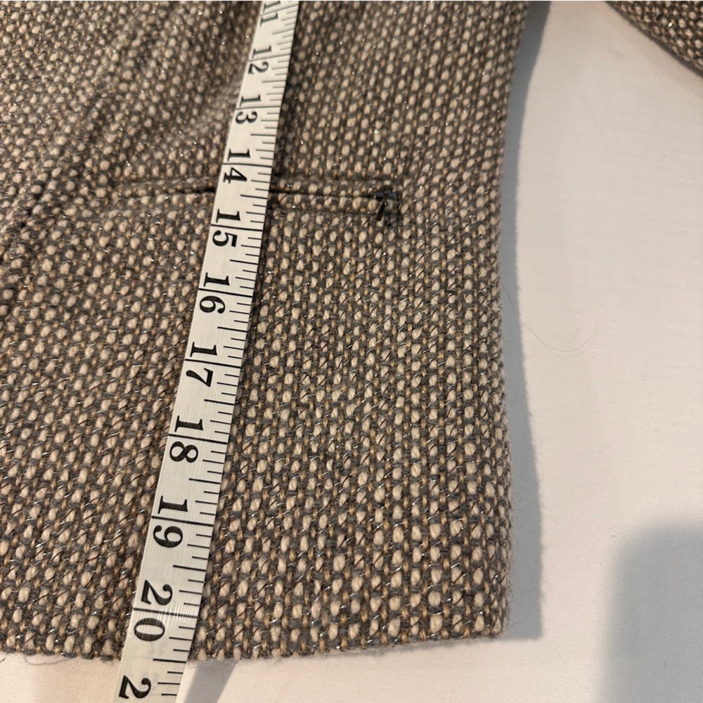 Talbots Gray Tweed Women's Full Zip Blazer - Picture 14 of 14